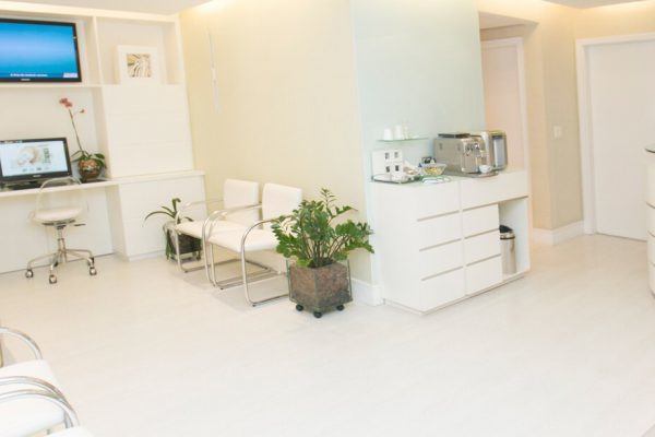 Recepção de uma clínica odontológica